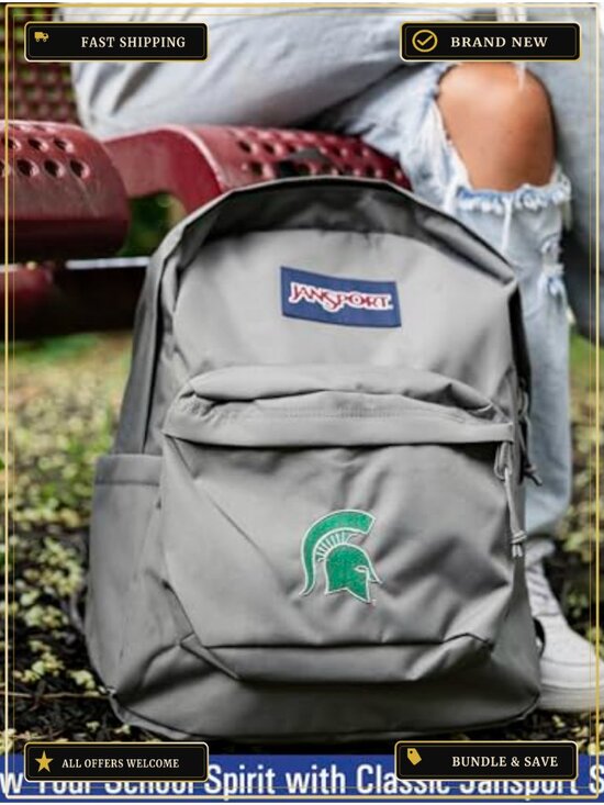 JanSport NCAA Clemson Tigers Superbreak Plus Laptop Backpack 15\